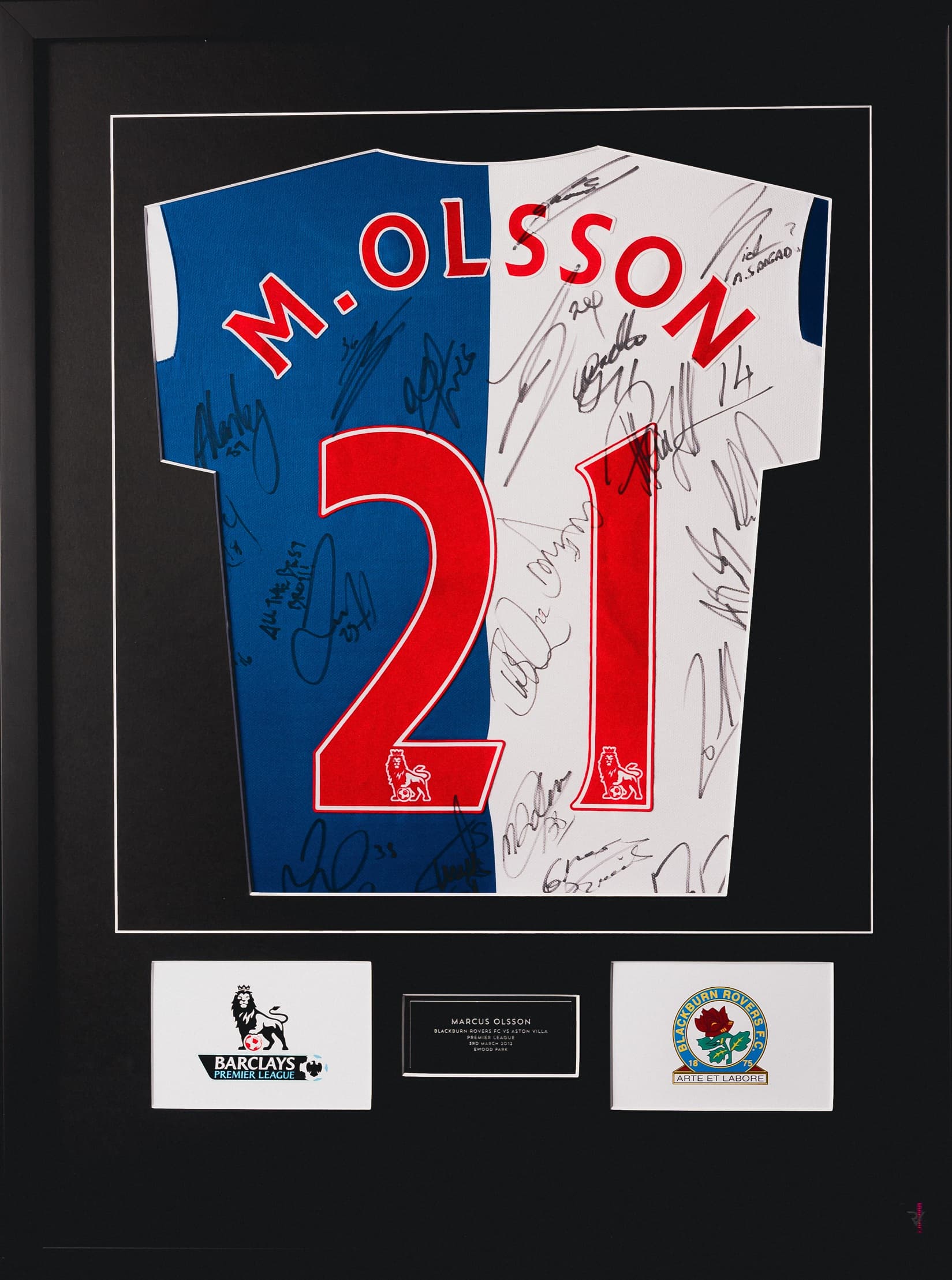 Mikael Olsson Signed Shirt – Football Memorabilia Frame